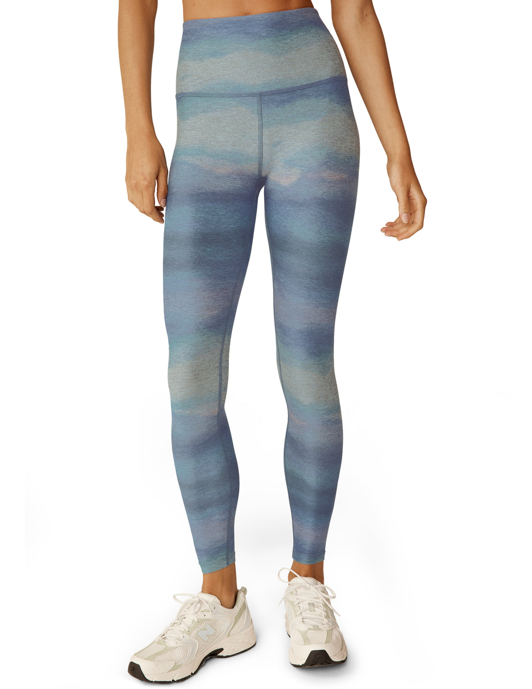 Softmark High Waisted Legging Water Color Waves