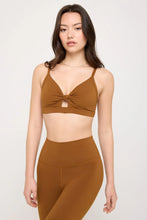 Load image into Gallery viewer, Eden Twist Front Bra Dune
