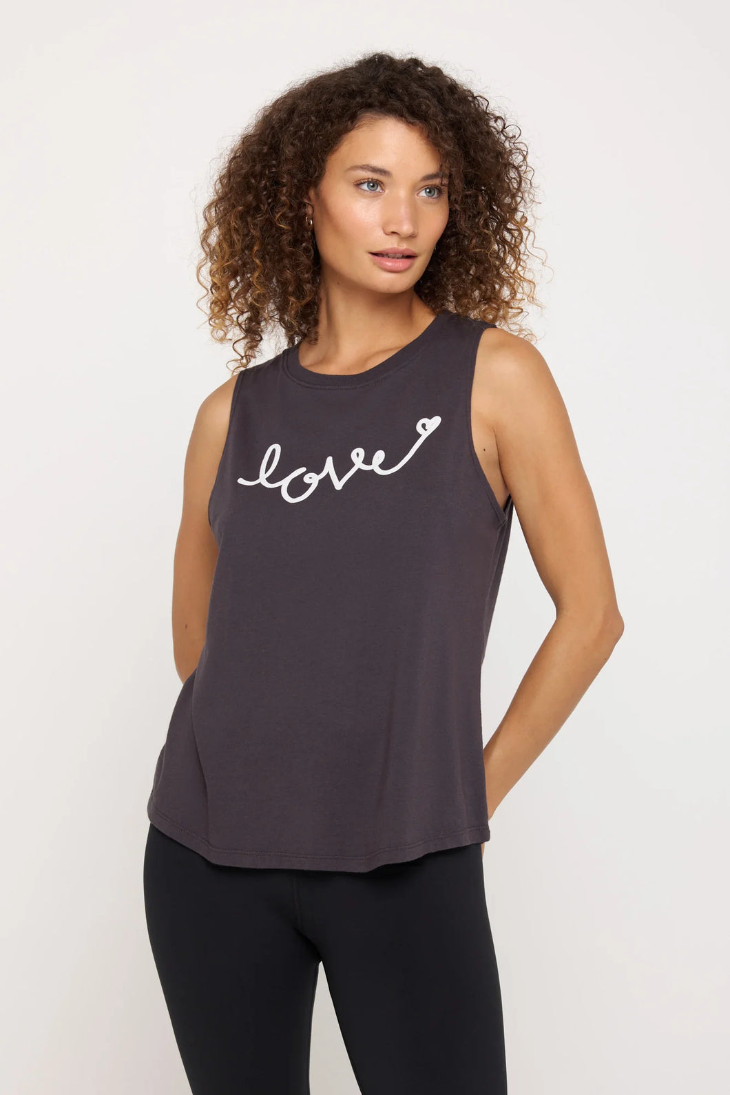 Love Script Jade Muscle Tank