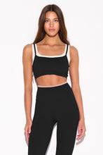 Load image into Gallery viewer, Gemini Longline Bra Black
