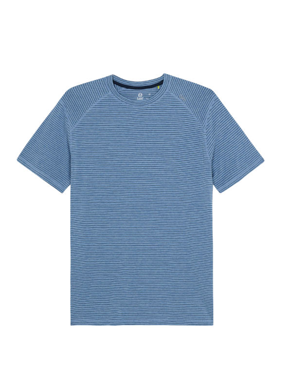 Carrollton Tee Chambray Navy Stripe