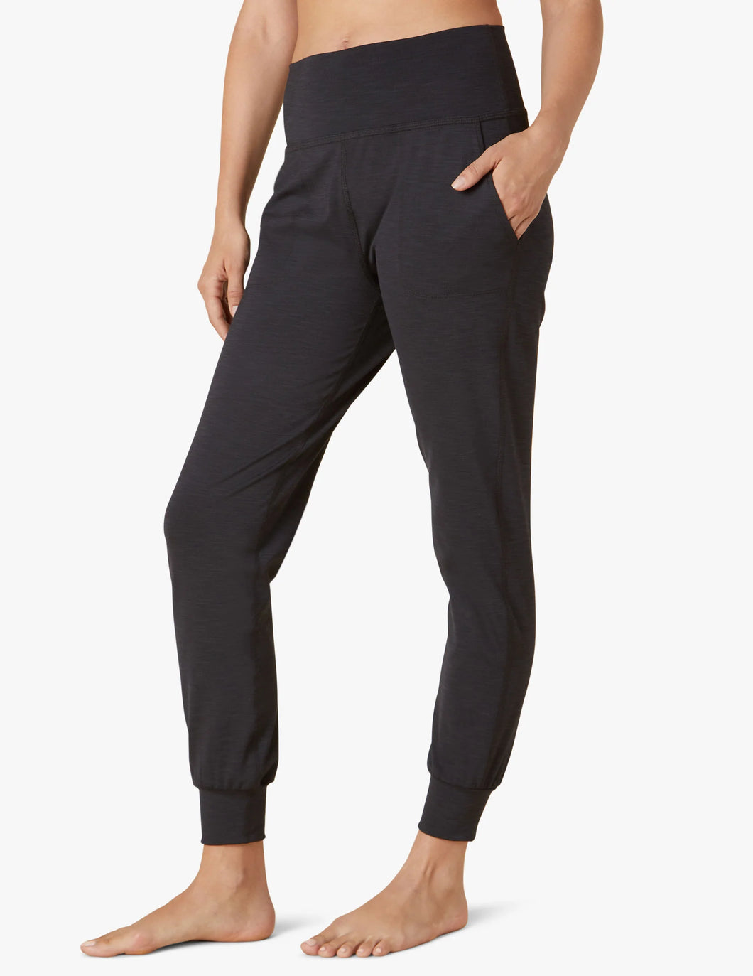 Heather Rib Fitted Jogger